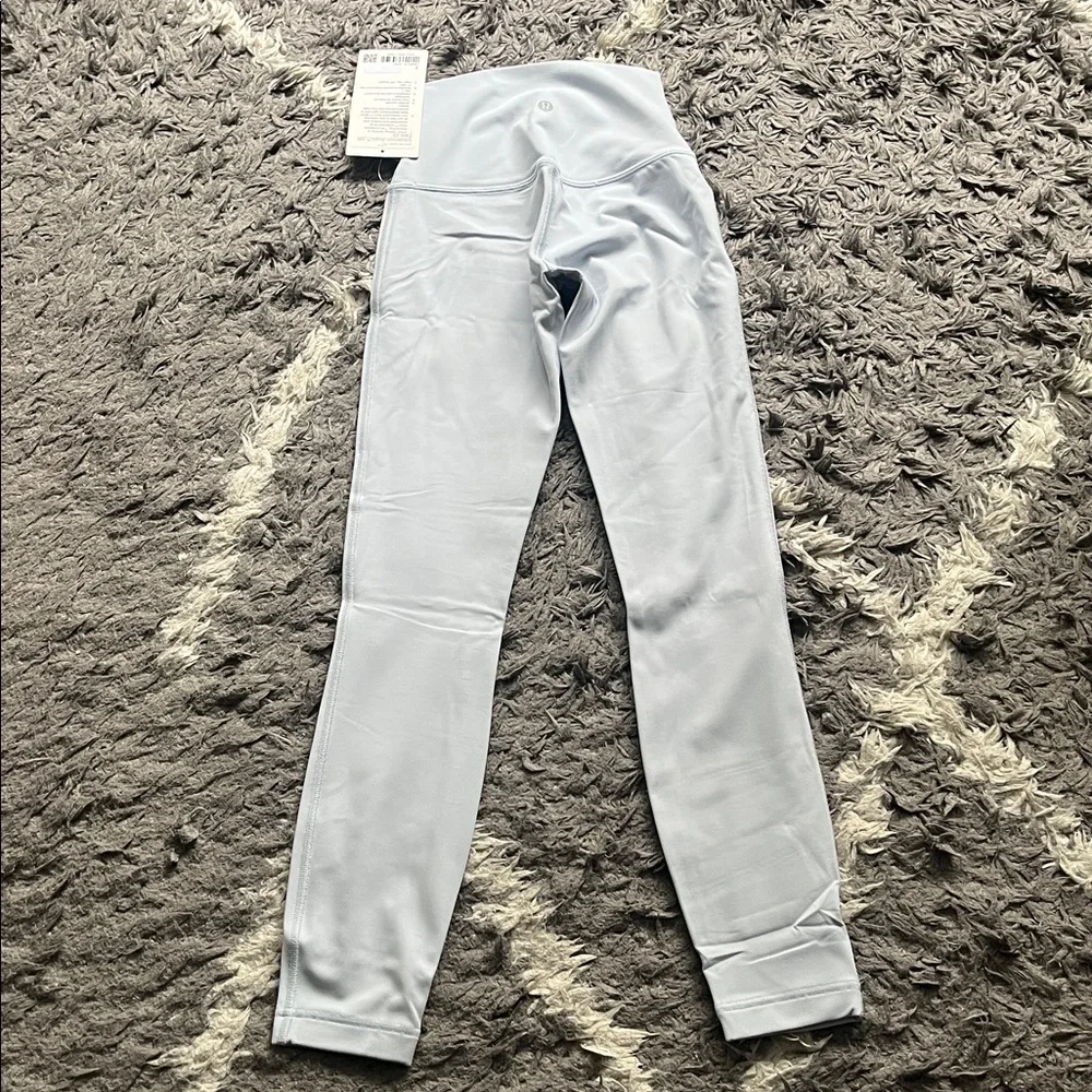 Lululemon align HR pant 25” size 2. Light blue. Starch Blue. New with tag. - Picture 3 of 4